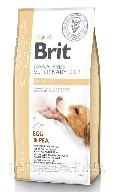 Ветеринарна дієта Brit VD GF Hepatic (Бріт для собак при печінковій недостатності) 12кг.