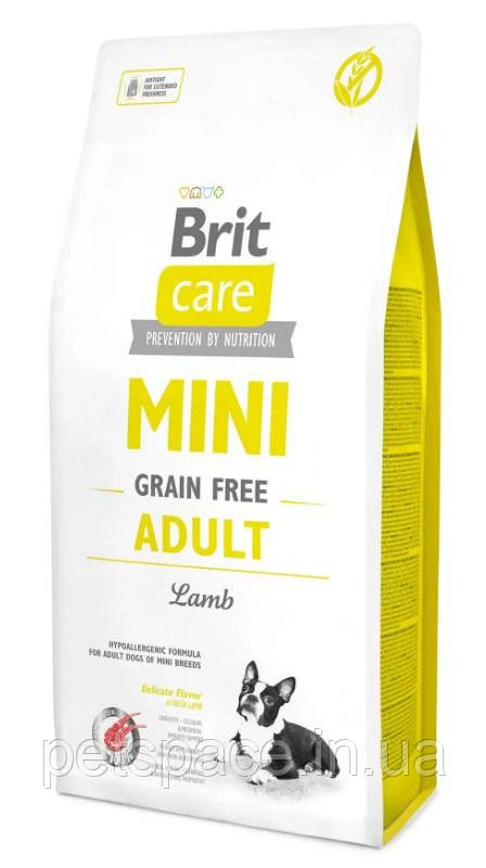 Корм Brit Care Mini Adult Lamb (Бріт Кеа для дорослих собак дрібних порід з ягням) 7кг.