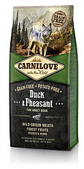 Сухий корм Carnilove Duck&Pheasant (Карнілав качка і фазан для дорослих собак всіх порід), 12кг.
