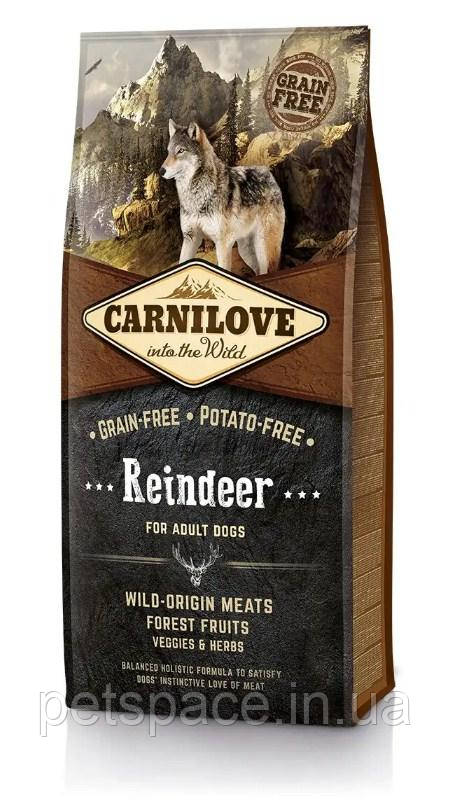 Сухий корм Carnilove Raindeer(Карнілав м'ясо північного оленя для дорослих собак всіх порід), 12кг.