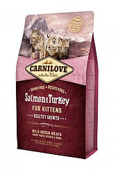 Корм Carnilove Cat Kitten (Карнілав з лососем та індичкою для кошенят), 6кг.