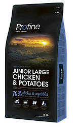 Корм Profine Junior Large Breed Chicken (Профайн для цуценят собак великих порід з куркою), 15кг.