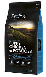 Корм Profine Puppy Chicken (Профайн для цуценят з куркою), 15кг.