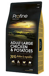Корм Profine Adult Large Breed Chicken (Профайн для дорослих собак великих порід з куркою), 15кг.