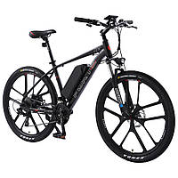Електровелосипед Forte Matrix 18"/26", 350 Вт, чорно-червоний