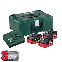 Комплект акумуляторних батарей Metabo 18 В LiHD + MetaLoc