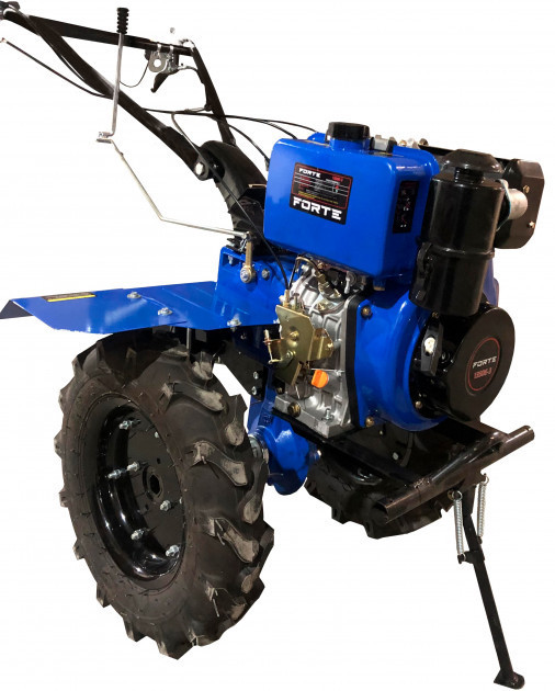 Культиватор дизельний Forte 1350Е-3, колеса 12", 9 л.с (синій)
