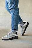 Кросівки чоловічі Adidas Niteball Grey Black сірі демісезонні шкіряні стильні адідас найтбол, фото 2