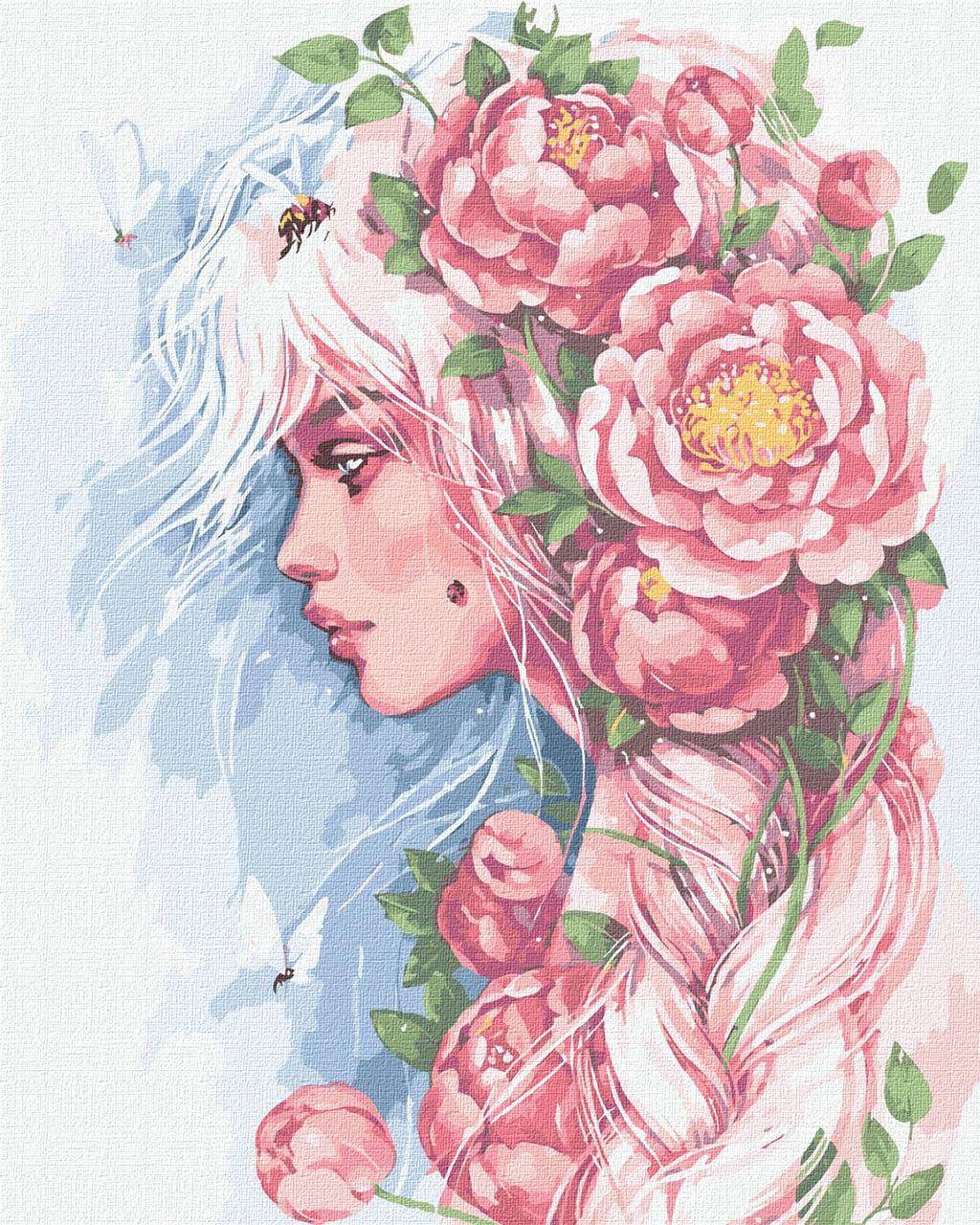 Картина за номерами - Розквітаюча душа ©lesya_nedzelska_art 40х50 см Ideyka KHO4954