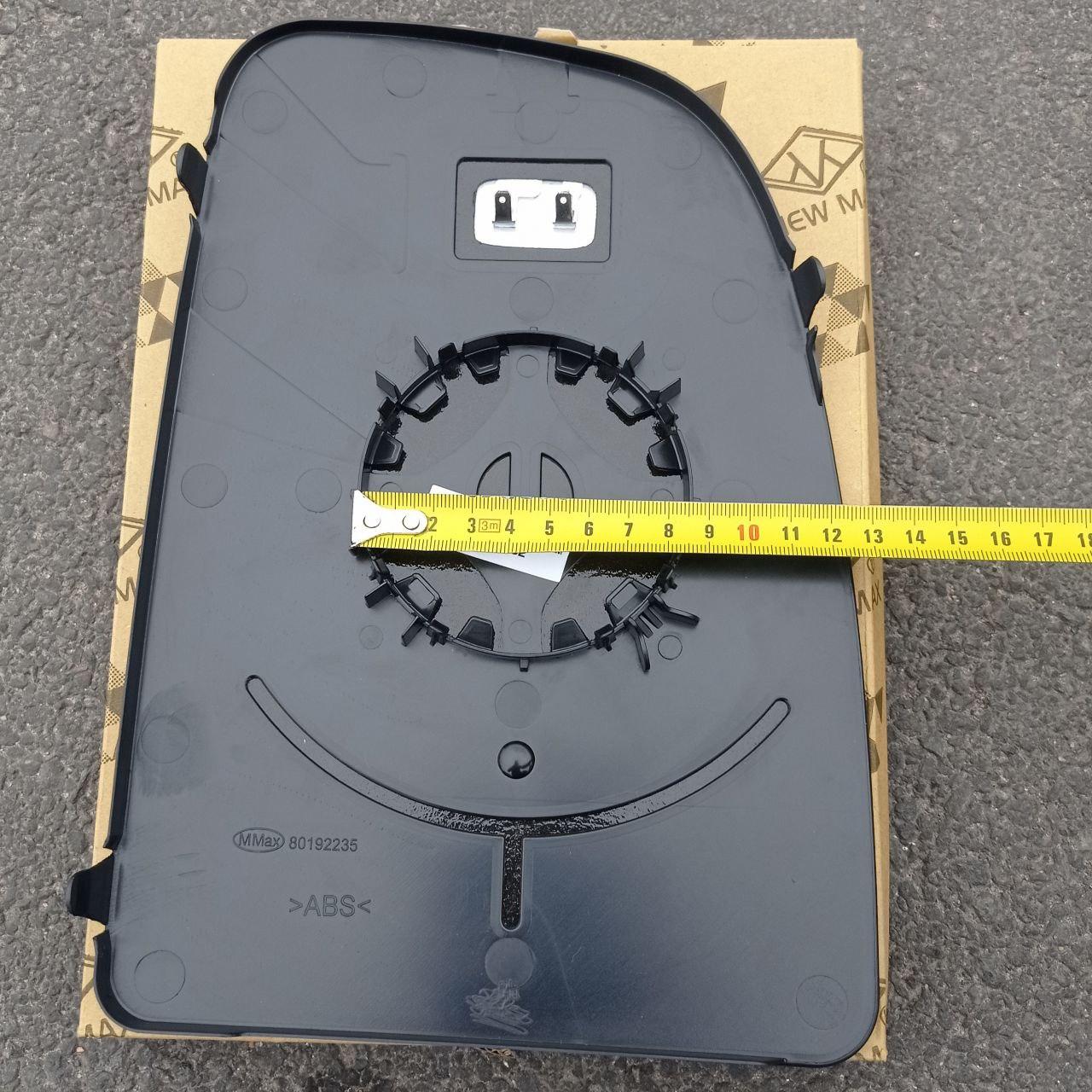 Peugeot Boxer (Пежо Боксер)  2006-2023 кріплення 8,5 см лівий вкладиш дзеркала (скло, дзеркальний елемент), фото 1