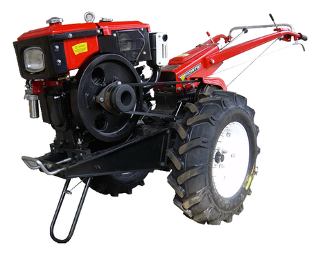 Мотоблок дизельний червоний Forte МД-81 LUX без плуга (ДВУХДИСКЕ ЗЧЕПЛЕННЯ), фото 2