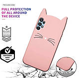 3D Чохол для Samsung Galaxy A32 4G (A325F) Котик з вушками і вусиками, фото 3