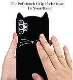 3D Чохол для Samsung Galaxy A32 4G (A325F) Котик з вушками і вусиками, фото 4