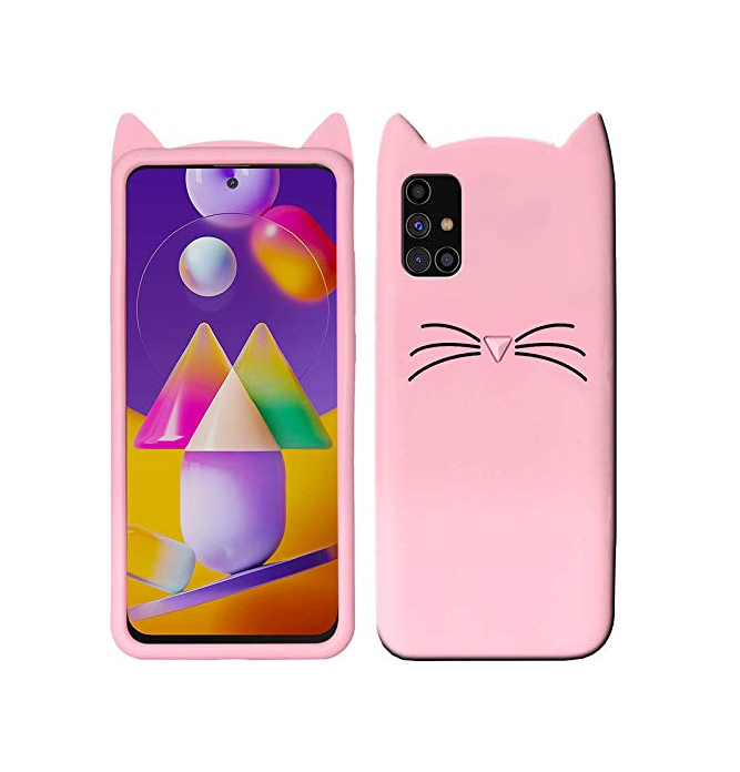 3D Чохол для Samsung Galaxy А71 (SM-A715F) Котик з вушками і вусиками, фото 1