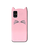 3D Чохол для Samsung Galaxy А71 (SM-A715F) Котик з вушками і вусиками, фото 2