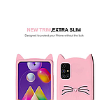 3D Чохол для Samsung Galaxy А71 (SM-A715F) Котик з вушками і вусиками, фото 4