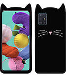 3D Чохол для Samsung Galaxy A51 (A515F) / A31 (SM-A315FZ) Котик з вушками і вусиками, фото 2