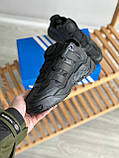Кросівки чоловічі Adidas Niteball Black чорний на весну шкіряні стильні адідас найтбол модні, фото 6