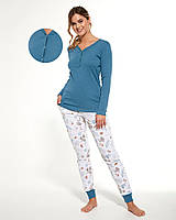 Піжама жіноча Cornette 300 Lucy L блакитно-біло-сірий 723-22 (159492)