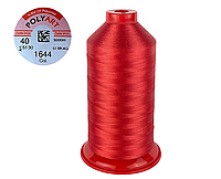 Нитка швейная полиэстер POLYART(ПОЛИАРТ) N40 цвет #1644 красный 3000м (ОРИГИНАЛ, ТУРЦИЯ)
