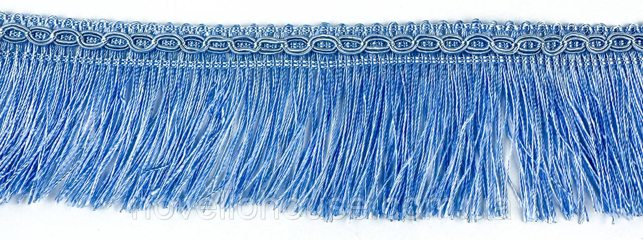 Бахрома блакитна 6 см (Для штор, декору)