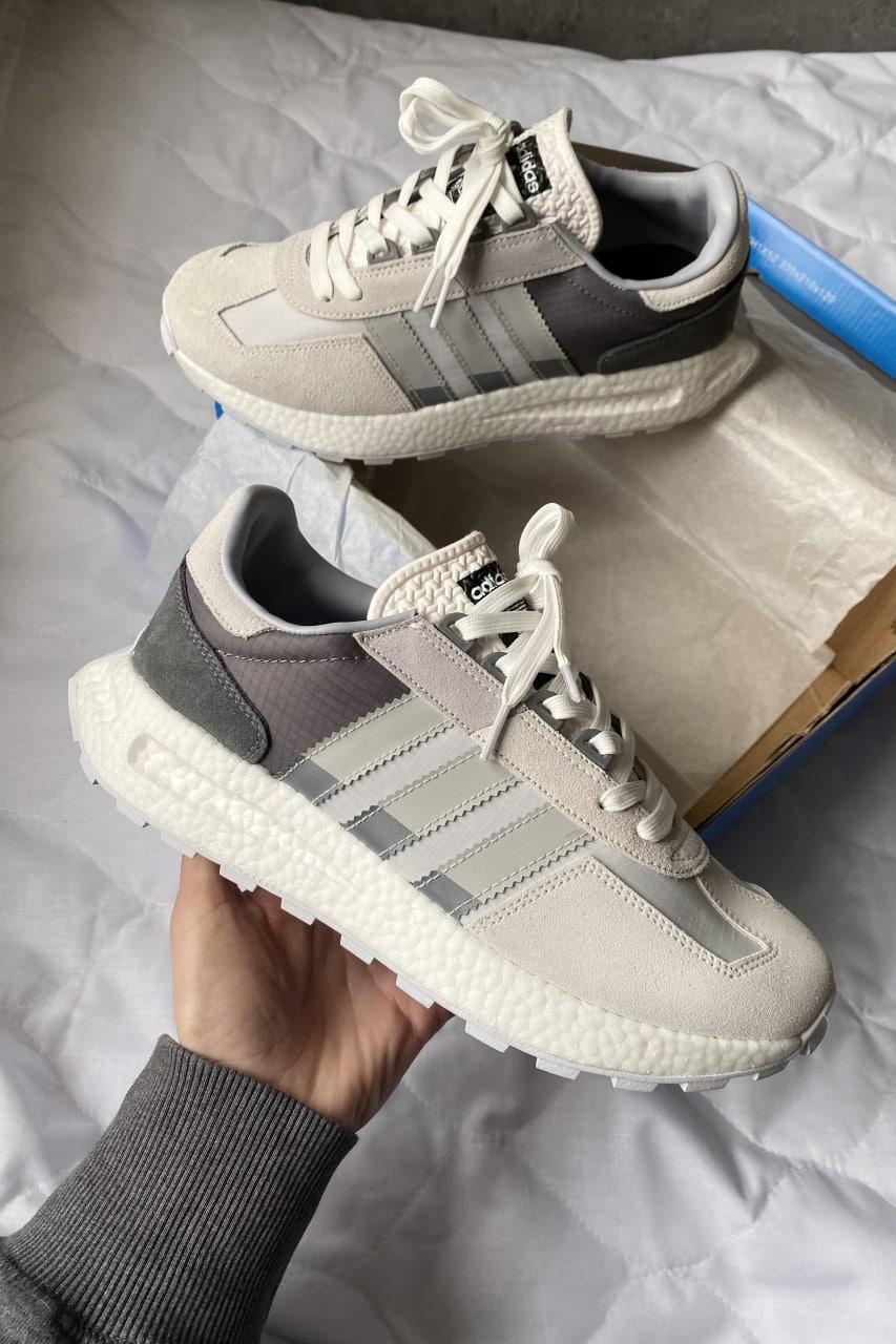 Кросівки чоловічі Adidas Retropy E5 Grey White сірий шкіряні демісезонні модні стильні молодіжні