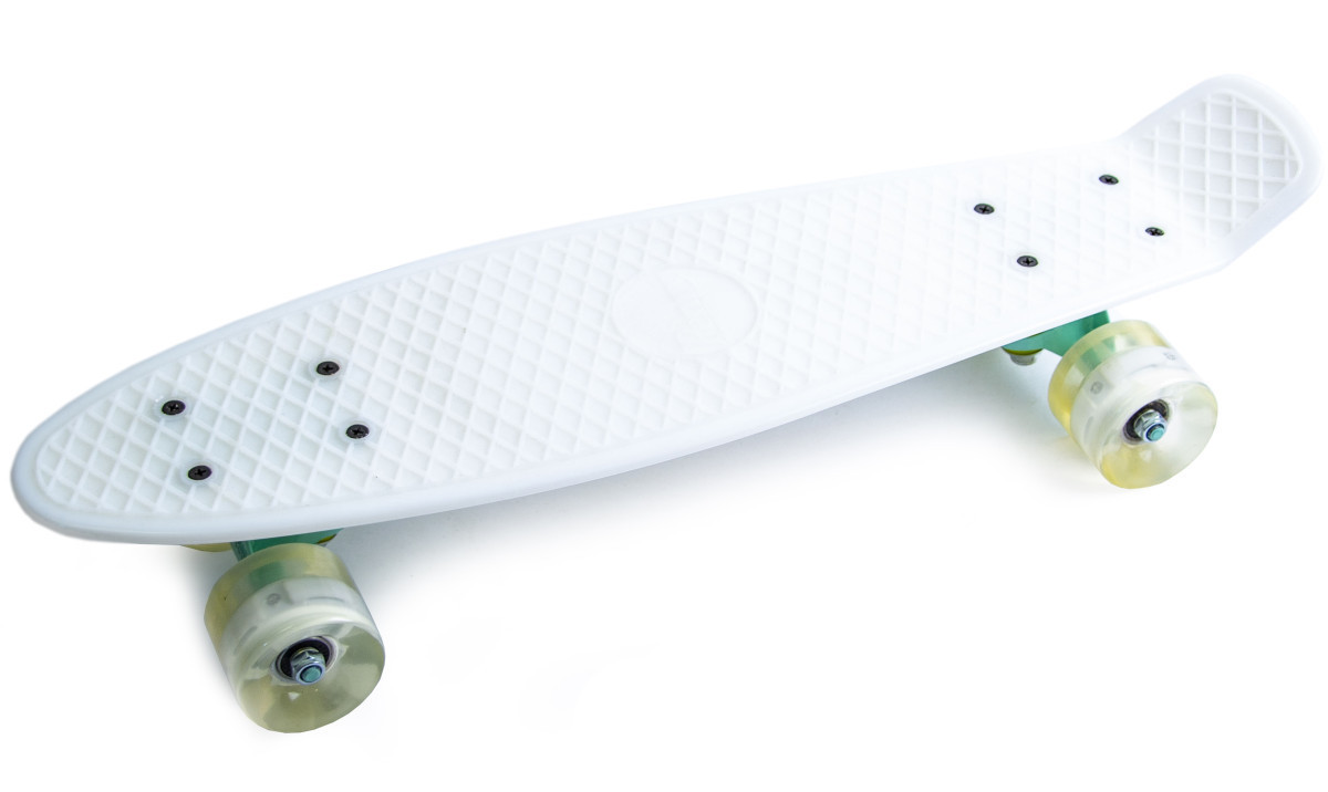 Penny Board Білий Світяться колеса