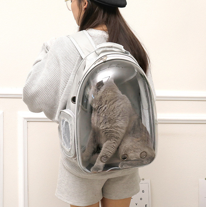 Рюкзак переноска Pet Cat для домашних животных (кошек, собак, кроликов, птиц) ( код: IBH007S1 ) - фото 5 - id-p1796832620