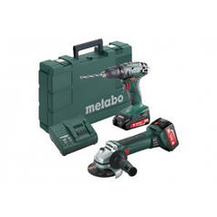 Болгарка та шурупокрут Metabo Combo Set 2.4.3 18 V * BS18+W18