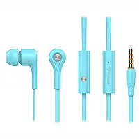 Вакуумні навушники - гарнітура з мікрофоном для телефону Celebrat D3 Blue Колір Сині Синій