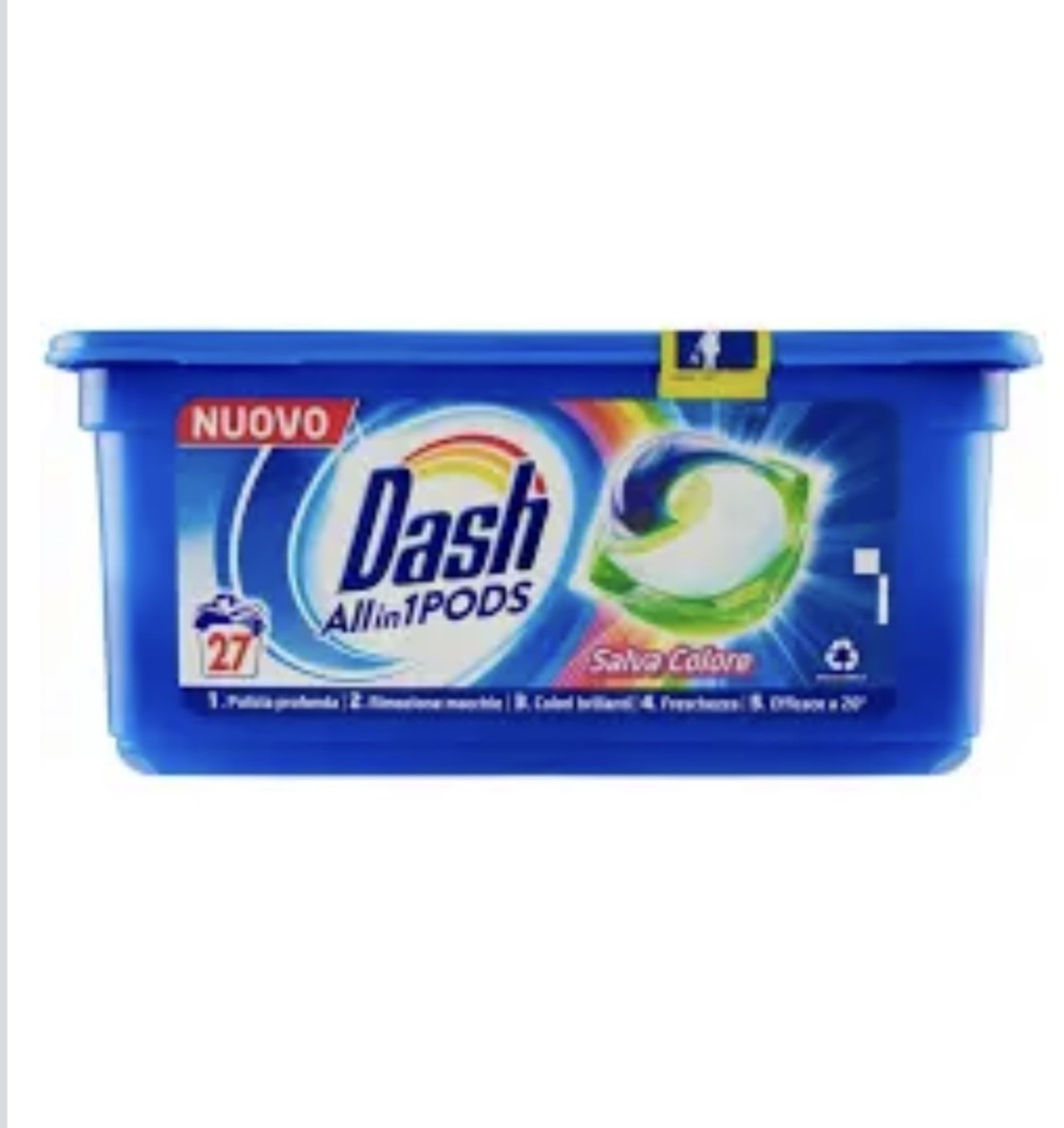 Засіб для прання капсули Dash Colore, 27 капсул, - фото 1 - id-p1796848137