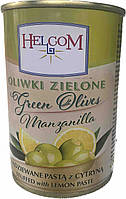 Оливки зелені фаршировані лимоном Helcom зб 280г