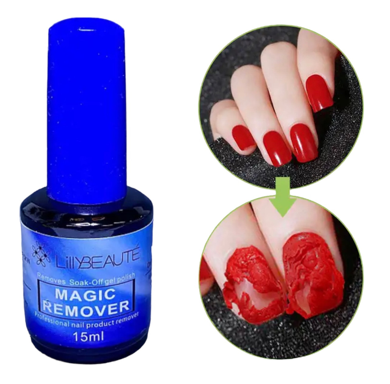 Ремувер Lilly Beaute Magic remover засіб для зняття гель-лаку 15 мл