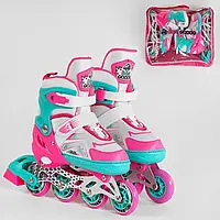 Ролики, роликові ковзани 91404 Best Roller, розмір L (38-41), колеса PU, переднє колеса світні