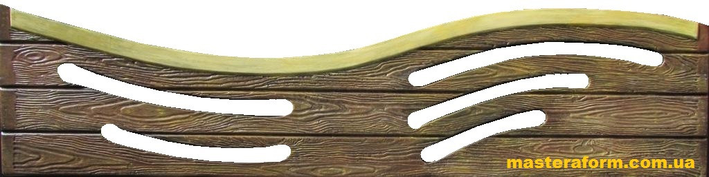 Форма для забору з АБС No193. Розміри: 2000х500х40 мм, фото 1