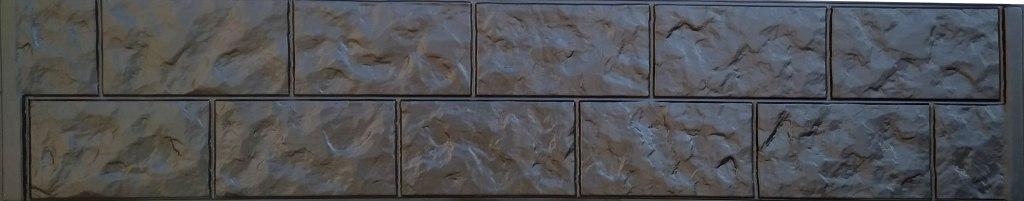 Форма для забору з АБС No92. Розміри: 2000х400х40 мм