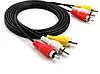 Кабель аудіо-відео 3RCA-3RCA / Шнур 3R-3R 6015 1.2m Good, фото 2