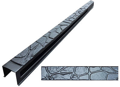 Форма для стовпа розпашна №38 «Бут» із пазами. Розміри 120х120х2850 мм