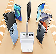 УМБ Power Bank (зовнішній акумулятор) Remax RPP-320 30000 мАг Білий (RPP-320 White), фото 5