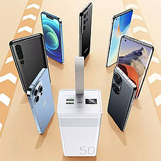УМБ Power Bank (зовнішній акумулятор) Remax RPP-321 50000 мАг Білий (RPP-321 White), фото 5