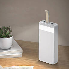 УМБ Power Bank (зовнішній акумулятор) Remax RPP-183 30000 мАг Білий (RPP-183 White), фото 4