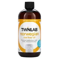 Twinlab, Норвегія олія печінки тріски, без запаху, 12 рідких унцій (355 мл), Київ