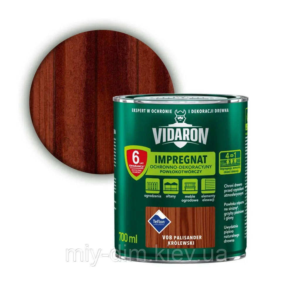 VIDARON impregnat V08 палісандр королівський 0,7л, фото 1