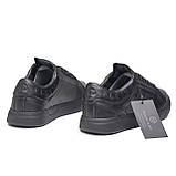 Кеди Чоловічі Шкіряні Чорні, фото 2