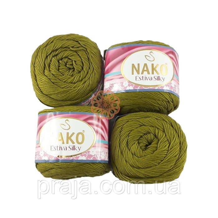 Пряжа Nako Estivia Silky (Естіва Сілкі) - 12934 фісташковий