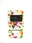 Чохол-книжка "Силікон бік квіти" (3.3-3.8)'' №9
