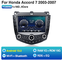 Junsun 4G Android магнітолу для Honda Accord 7 2003 2004 2005 2006 2007 wifi 1+16 тип 9" С