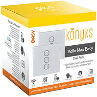 Набор из 2 встраиваемых выключателей для ролетов Wi-Fi + Bluetooth Konyks Vollo Max Easy -DUAL PACK