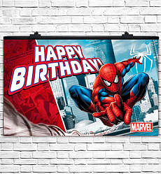 Плакат на день народження "Людина Павук" розмір - 75х120 см