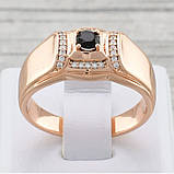 Друкка чоловіча Xuping No11596. Золото рожеве (покриття) 585 проби. 22 розмір, фото 2